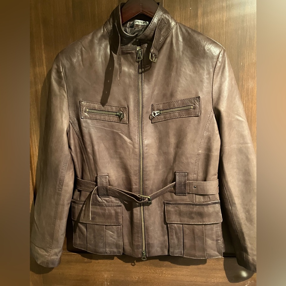 Italian Moto Jacket - Vera Pelle - Genuine Leather